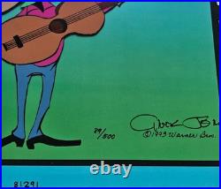 Chuck Jones Daffy Duck Sound Please Hand Signed painted Looney Tunes cel COA art