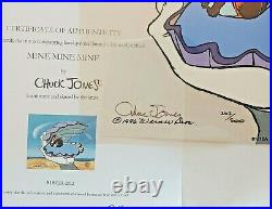 Chuck Jones, Daffy Mine Mine Mine LTD ED. HAND SIGNED Sericel WITH COA 262/500
