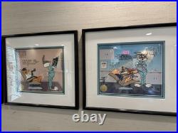 Chuck Jones Dental Themed Series Hand Painted Cel, Signed, Certified and Framed