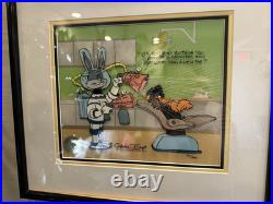 Chuck Jones Dental Themed Series Hand Painted Cel, Signed, Certified and Framed