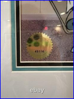 Chuck Jones Dental Themed Series Hand Painted Cel, Signed, Certified and Framed