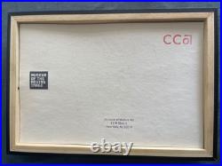 Chuck Jones Drawing On Antique Paper, Framed On Wood, Signed And Sealed
