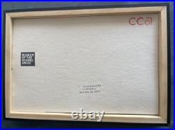 Chuck Jones Drawing On Antique Paper, Framed On Wood, Signed And Sealed