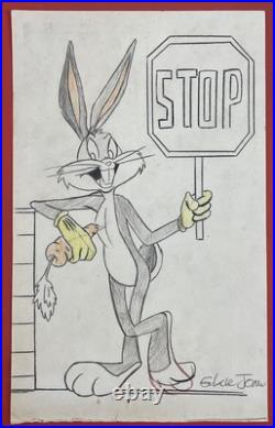 Chuck Jones Drawing on paper (Handmade) signed and stamped