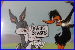 Chuck Jones Duck Season Wabbit Season! Signed And Numbered Cel AP3/25