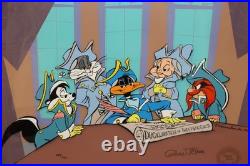 Chuck Jones Ducklaration (#446/750) Hand-painted cel, Signed, COA, 1990s