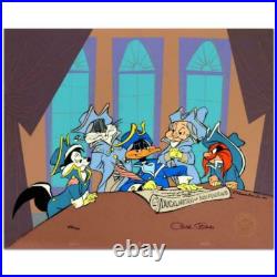 Chuck Jones Ducklaration of Independence Hand Signed painted Looney Tunes cel Chuck Jones Ducklaration of Independence Hand Signed painted Looney Tunes cel