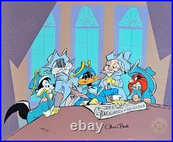 Chuck Jones Ducklaration of Independence Hand Signed painted Looney Tunes cel