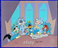 Chuck Jones Ducklaration of Independence Hand Signed painted Looney Tunes cel