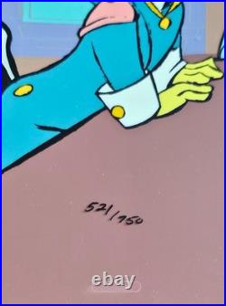 Chuck Jones Ducklaration of Independence Hand Signed painted Looney Tunes cel