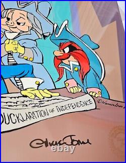 Chuck Jones Ducklaration of Independence Hand Signed painted Looney Tunes cel