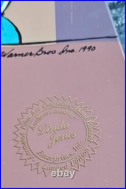 Chuck Jones Ducklaration of Independence Hand Signed painted Looney Tunes cel