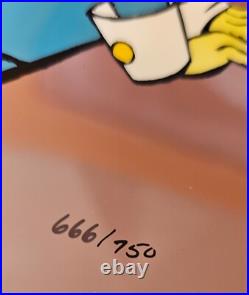 Chuck Jones Ducklaration of Independence Hand Signed painted Looney Tunes cel