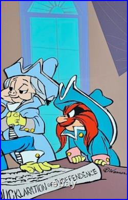 Chuck Jones Ducklaration of Independence Hand Signed painted Looney Tunes cel