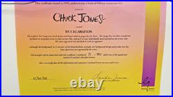 Chuck Jones Ducklaration of Independence Signed Framed Animation Cel