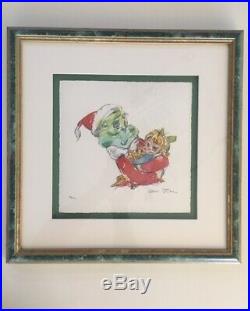 Chuck Jones Grinch Limited Edition Giclee Who Hug -signed & Numbered W / Cert