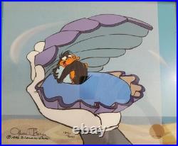 Chuck Jones HAND SIGNED Mine Mine Mine Hand Painted Sericel Cartoon Daffy COA
