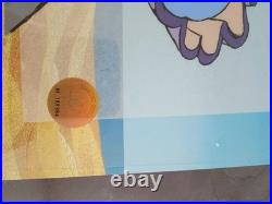 Chuck Jones HAND SIGNED Mine Mine Mine Hand Painted Sericel Cartoon Daffy COA