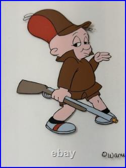 Chuck Jones Hand Painted Animation Cell Bugs Bunny Elmer Fudd Warner Brothers