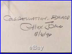 Chuck Jones Hand Painted Signed CelDaffy Beakhead with Elmer Fudd & Daffy Duck