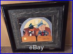 Chuck Jones Hand Painted Signed CelRocket Squad with Elmer Fudd & Daffy Duck