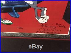Chuck Jones Hand Painted Signed Cel Operation EarthBugs Bunny & Marvin Martian