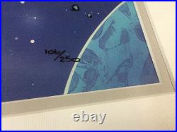 Chuck Jones Hand Signed Animation Cel DAFFY DUCK Framed LOONEY LANDING COA Chuck Jones Hand Signed Animation Cel DAFFY DUCK Framed LOONEY LANDING COA