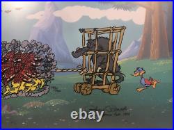 Chuck Jones Hand Signed Animation Cel PETER AND THE WOLF COA