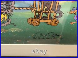 Chuck Jones Hand Signed Animation Cel PETER AND THE WOLF Framed COA Bugs Bunny