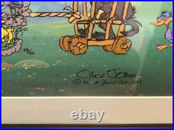 Chuck Jones Hand Signed Animation Cel PETER AND THE WOLF Framed COA Bugs Bunny