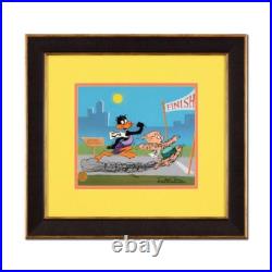 Chuck Jones Hand Signed Animation Cel SAUSAGE FACTORY Daffy Duck Porky Pig COA