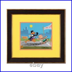 Chuck Jones Hand Signed Animation Cel SAUSAGE FACTORY Daffy Duck Porky Pig COA Chuck Jones Hand Signed Animation Cel SAUSAGE FACTORY Daffy Duck Porky Pig COA