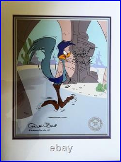 Chuck Jones Hand-Signed Roadrunner Limited Edition Cartoon Cel
