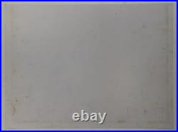 Chuck Jones (Handmade) Drawing On Old Paper Signed & Stamped, vtg art