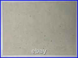 Chuck Jones (Handmade) Drawing On old Paper Signed & Stamped Mixed Media, Vtg Art