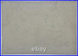 Chuck Jones (Handmade) Drawing On old Paper Signed & Stamped, Vtg Art