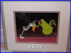 Chuck Jones Hare way to the stars ANIMATION CEL Signed Buggs Bunny Framed 1958