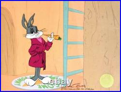 Chuck Jones Home Sweet Home Hand Signed painted Looney Tunes Bugs Bunny Sericel