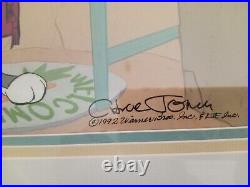 Chuck Jones Home Sweet Home Hand Signed painted Looney Tunes Bugs Bunny Sericel