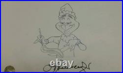 Chuck Jones How the Grinch Stole Christmas 1966 signed orig prod drawing Grinch