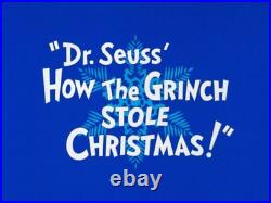 Chuck Jones How the Grinch Stole Christmas 1966 signed orig prod drawing Grinch