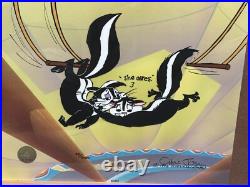 Chuck Jones Kitty Catch Hand Signed painted Looney Tunes cel COA