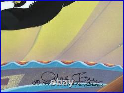 Chuck Jones Kitty Catch Hand Signed painted Looney Tunes cel COA Chuck Jones Kitty Catch Hand Signed painted Looney Tunes cel COA