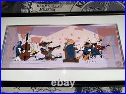 Chuck Jones LOONEY TUNES Quintet CELL rare, Signed COA, Framed