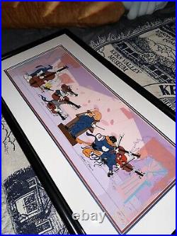 Chuck Jones LOONEY TUNES Quintet CELL rare, Signed COA, Framed