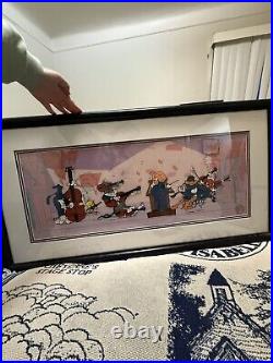 Chuck Jones LOONEY TUNES Quintet CELL rare, Signed COA, Framed