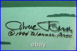 Chuck Jones-Le Pursuit-Hand Painted LE Animation Cel Diptych/Hand Signed/COA