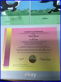 Chuck Jones Le Pursuit Pepe Le Pew Hand Signed painted Looney Tunes #394/750