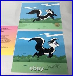 Chuck Jones Le Pursuit Pepe Le Pew Hand Signed painted Looney Tunes #394/750