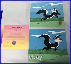 Chuck Jones Le Pursuit Pepe Le Pew Hand Signed painted Looney Tunes #394/750